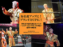 某有名女子プロレスラー協賛営業用企画書表紙