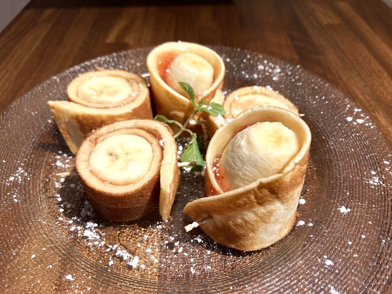 ケータリング料理 ひと口バナナロール